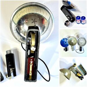 Vintage Kodak, Ansco & Argus Camera Flash Photography Hand Bulb Attachment Lot